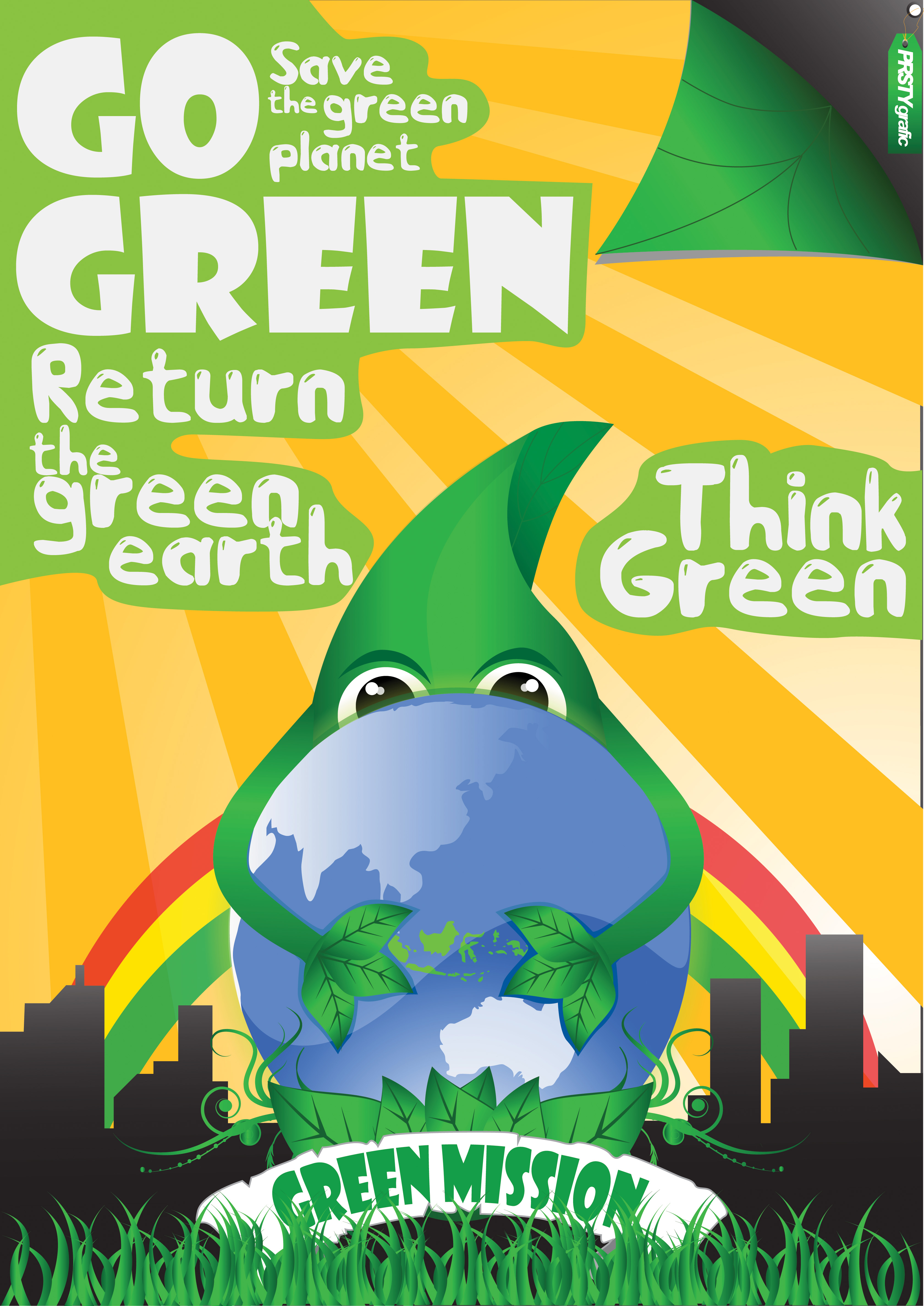 Contoh Gambar Poster Go Green - Berita Jakarta